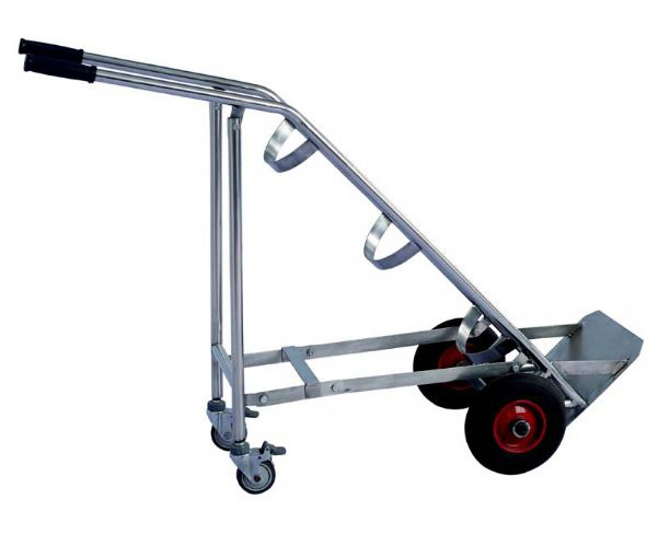 B31全不銹鋼氧氣瓶推車